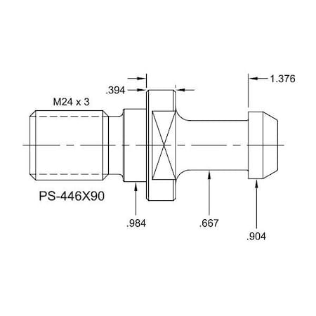 Tj Davies Co Solid Retention Knob PS-446X90
